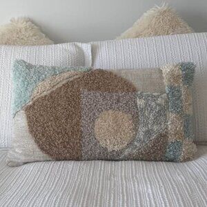 World Market Lumbar Tufted Abstract Pillow